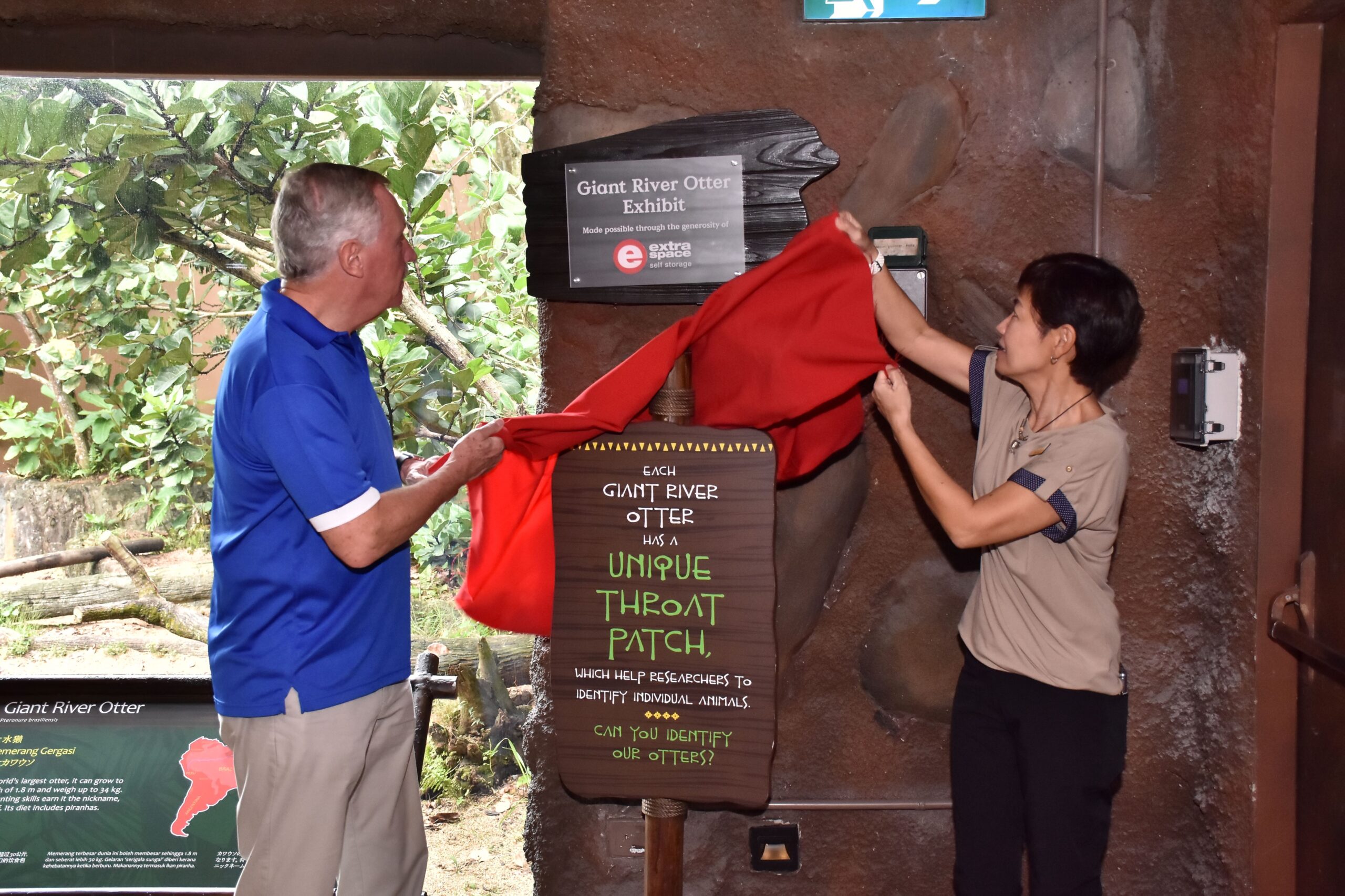 Otters Adoption Plaque Unveiling scaled 1