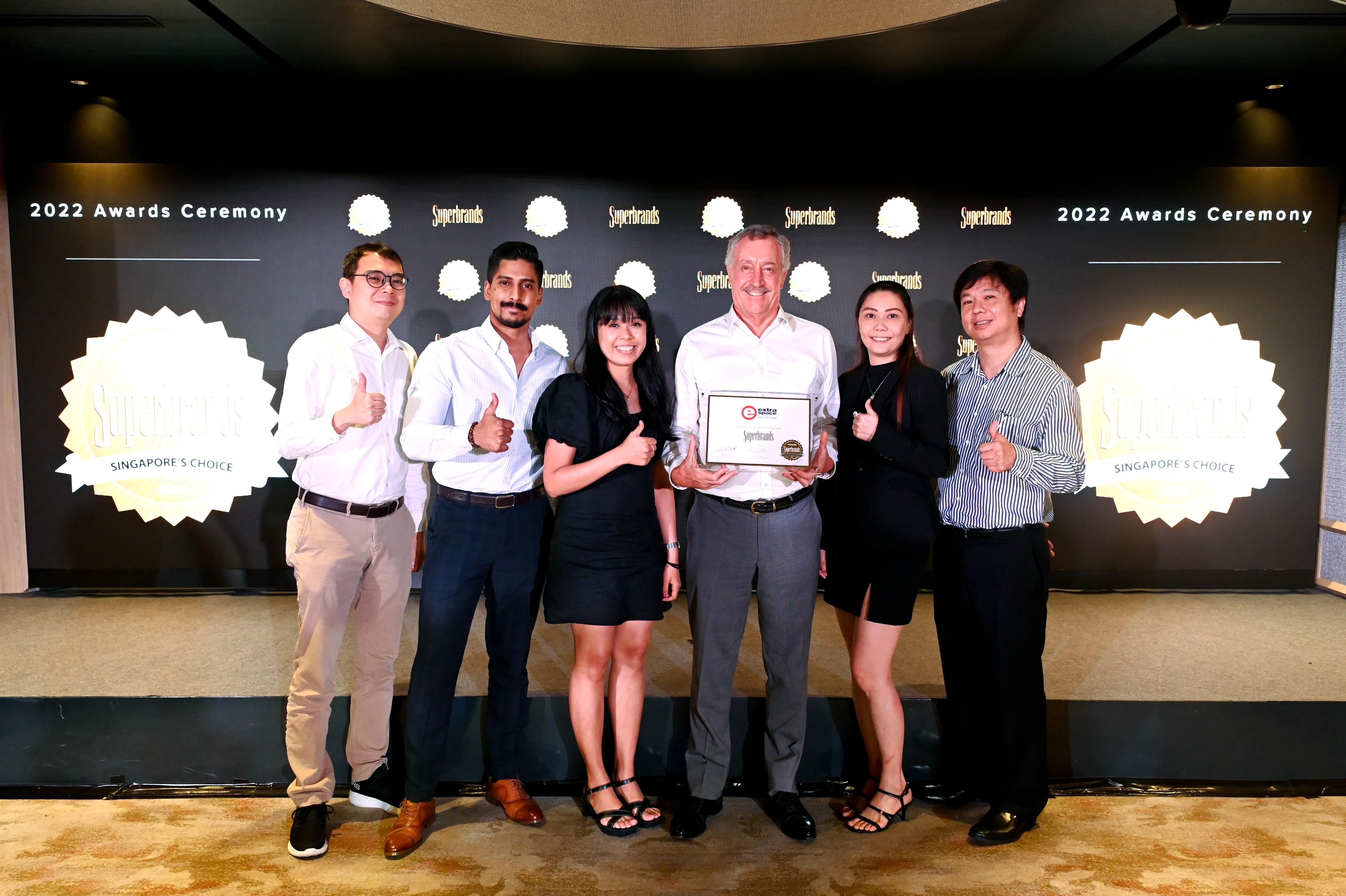 Extra Space Asia Awarded Singapore’s Favourite Self-Storage Brand by Superbrands for the 5th Year Running